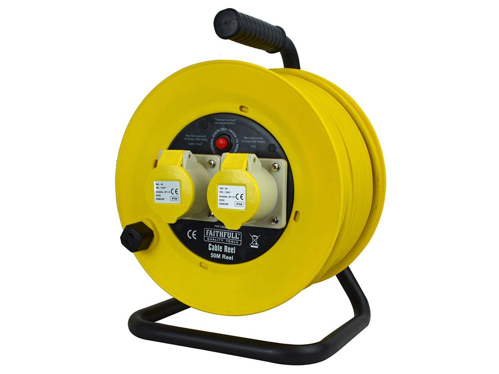 Faithfull 50M 16A 110V Cable Reel Price Comparisons | Compare The Build