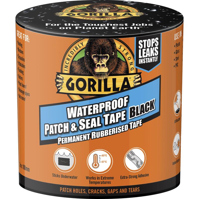 Gorilla Waterproof Patch & Seal Tape 100mm x 3m Black Price Comparisons | Compare The Build