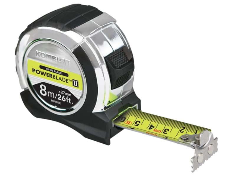 Komelon PowerBlade Pocket Tape 8m/26ft (Width 27mm) Price Comparisons | Compare The Build
