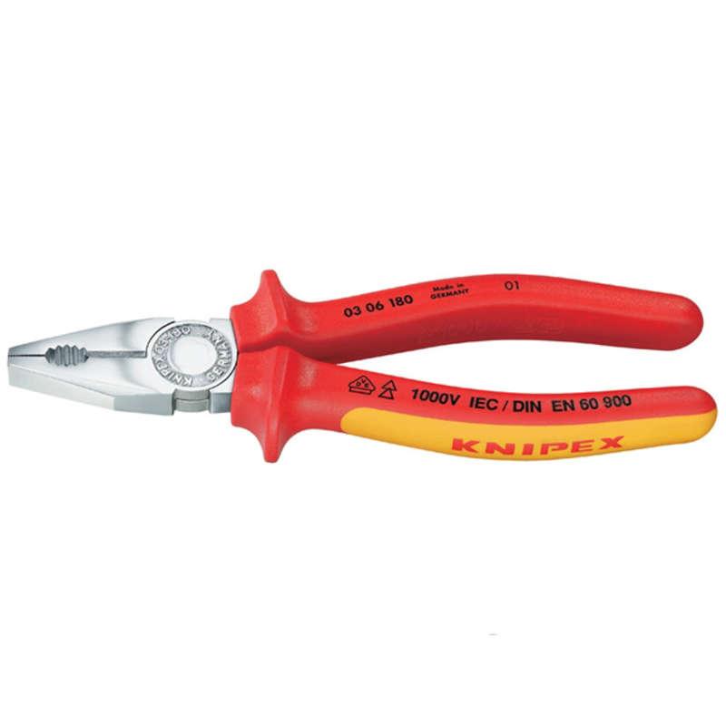 Knipex Combination Pliers VDE 03 06 180 Price Comparisons | Compare The Build