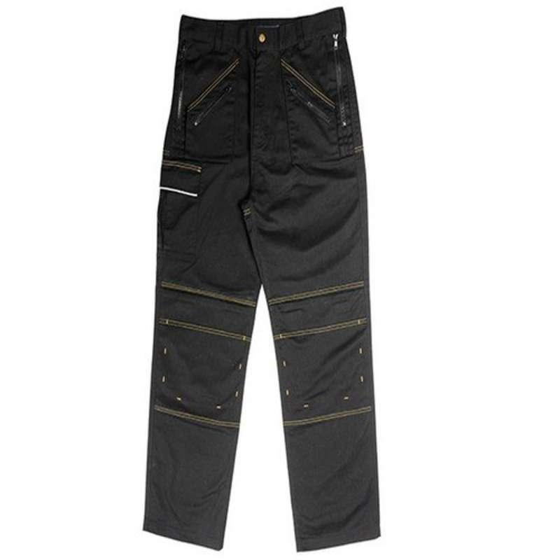 Roughneck Clothing - Black Multi Zip Work Trouser 36in Waist 33in Leg Price Comparisons | Compare The Build