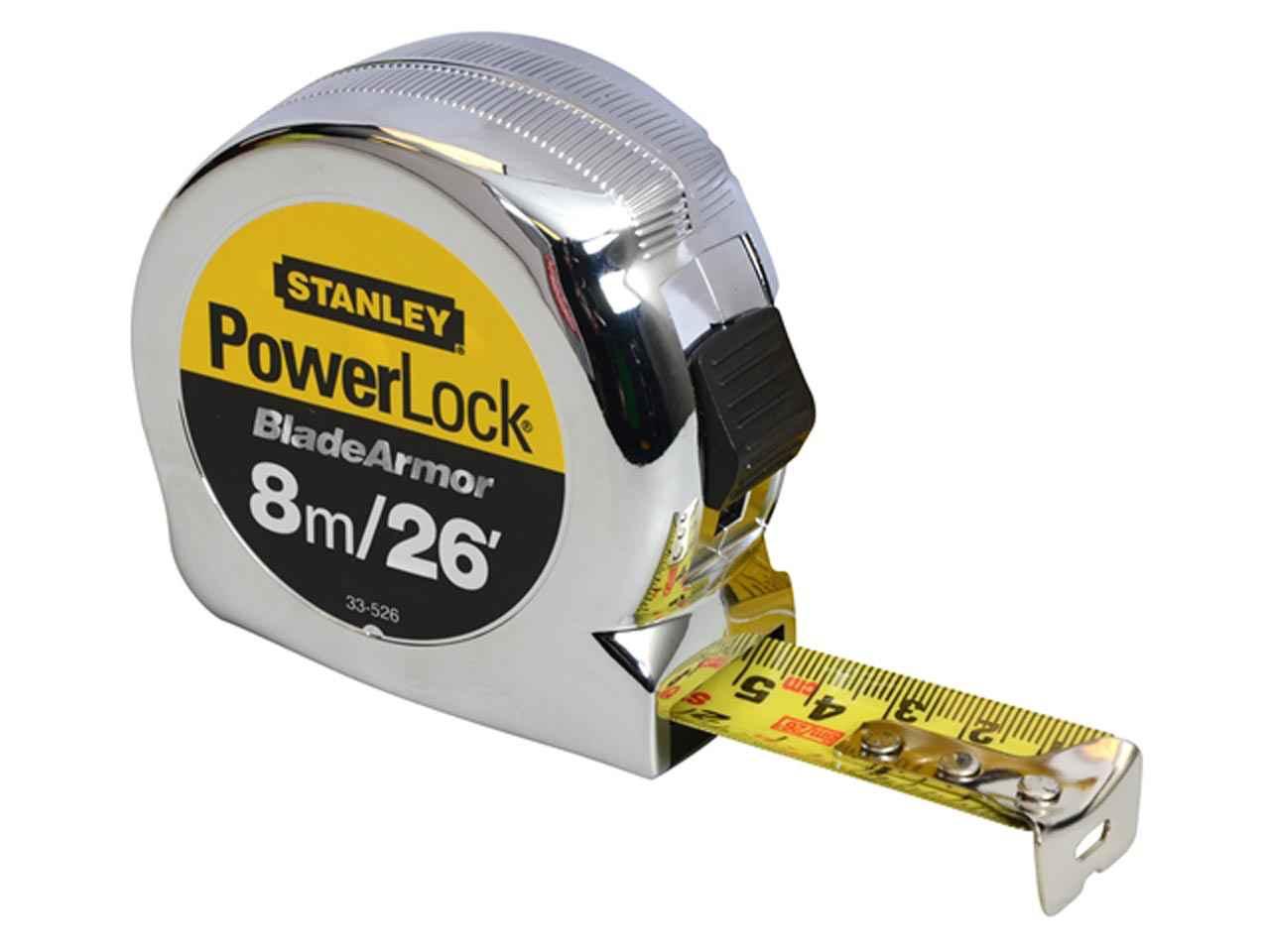 Stanley Powerlock Tape 8m / 26ft Price Comparisons | Compare The Build
