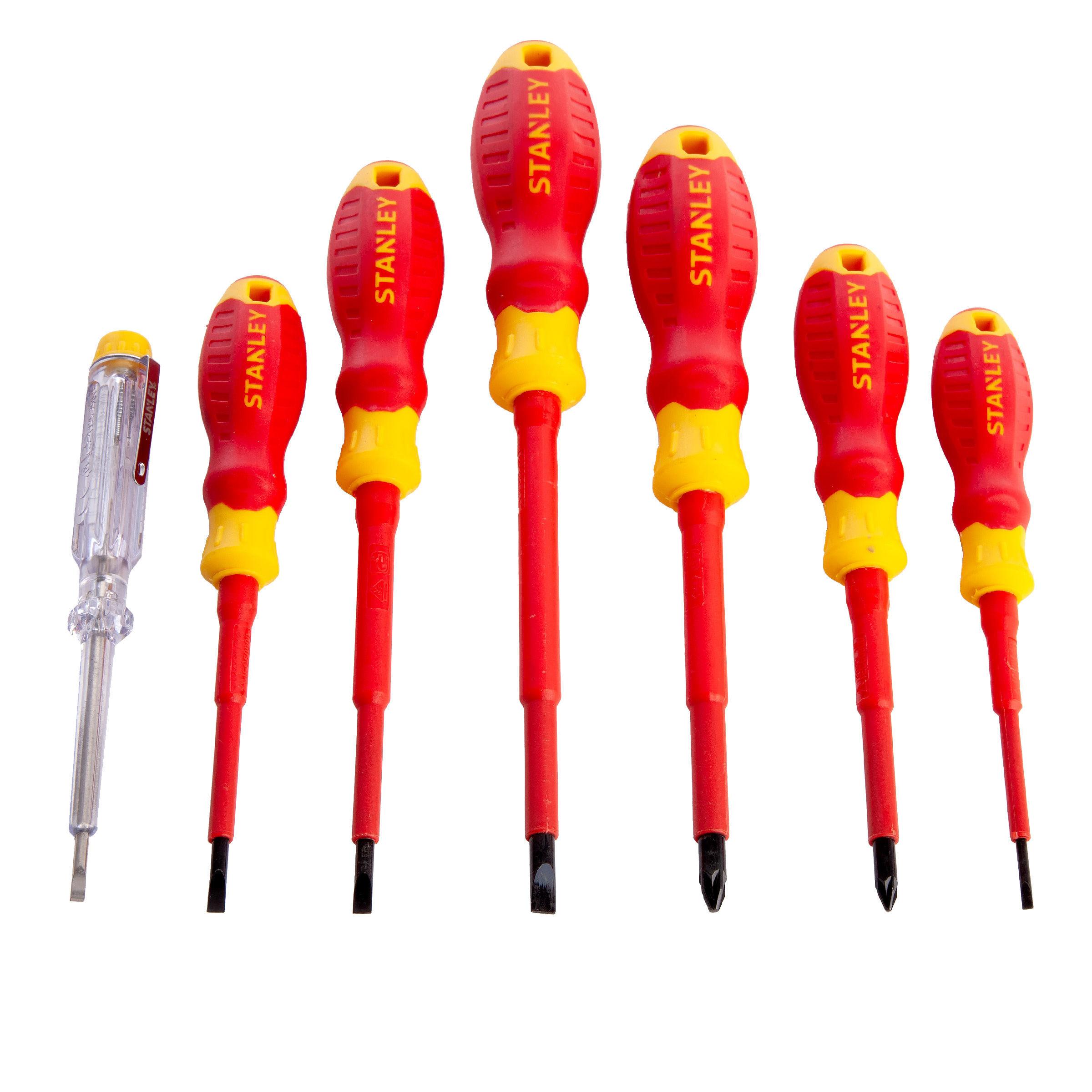 Stanley FatMax VDE Screwdriver 7 Piece Set 1000V Price Comparisons | Compare The Build