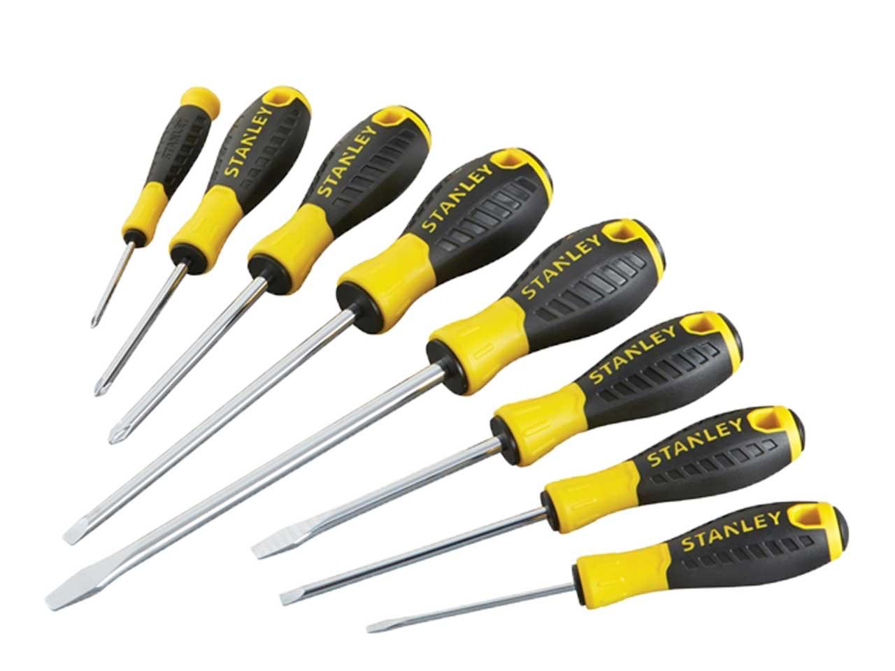 Stanley STA060210 PH/SL Essential Steel Screwdriver 8 Piece Set Price Comparisons | Compare The Build