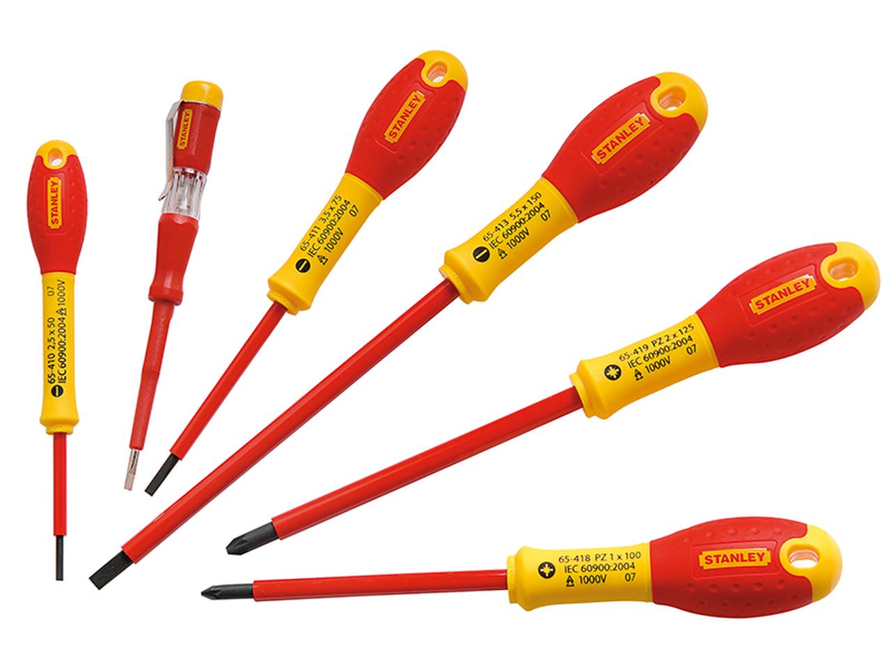 Stanley FatMax VDE Insulated Screwdriver 6 Piece Set Price Comparisons | Compare The Build