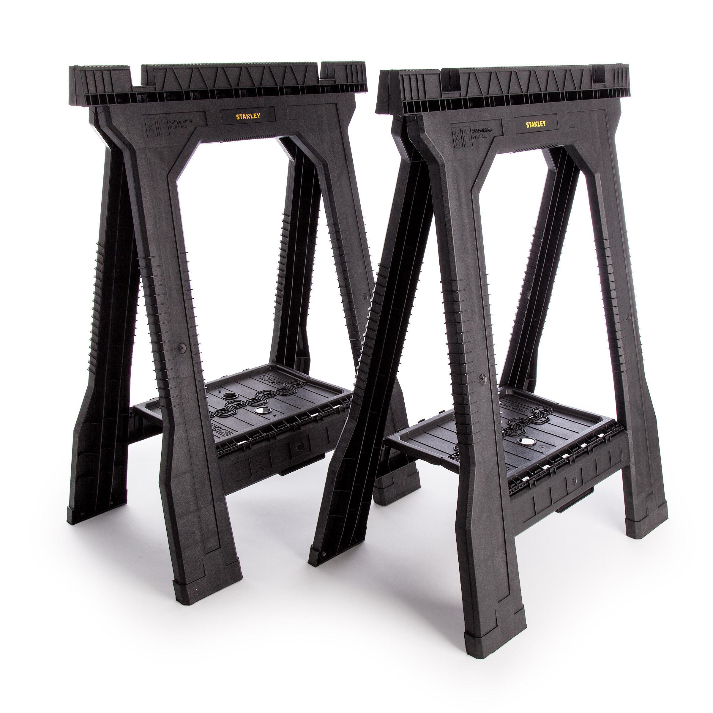 Stanley Junior Folding Saw Horse Twin Pack Price Comparisons | Compare The Build