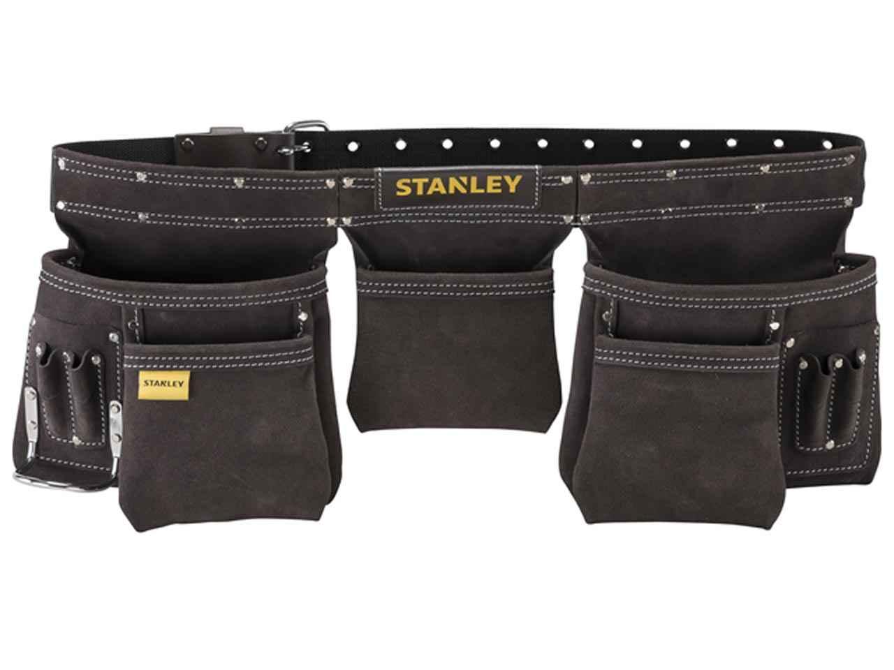 Stanley STA180113 Leather 5 Pouch Tool Apron Double Stitched Durable Price Comparisons | Compare The Build
