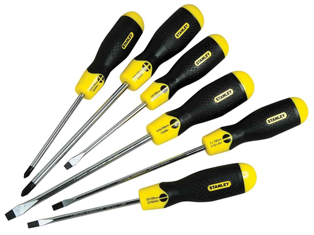 Stanley STA598001 Cushion Grip Screwdriver 6 Piece Set Price Comparisons | Compare The Build