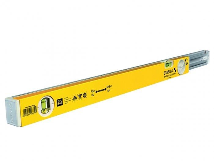 Stabila STB80T63 Telescopic Spirit Level 2 Vials 63-105cm Price Comparisons | Compare The Build
