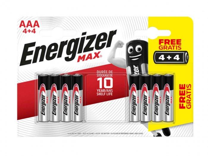 Energizer MAX AAA Alkaline Batteries Pack Of 4 With 4 Free Price Comparisons | Compare The Build