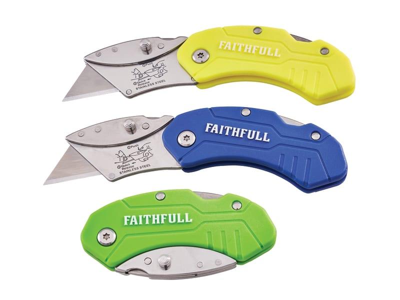 Faithfull Hi-Vis Folding Utility Knife Price Comparisons | Compare The Build