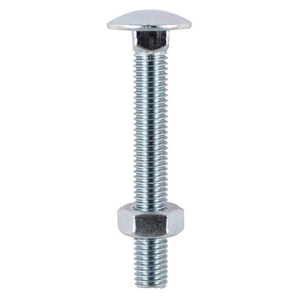 TIMco M10 x 50mm Carriage Bolt With Hex Nut - Zinc Qty 50 Price Comparisons | Compare The Build
