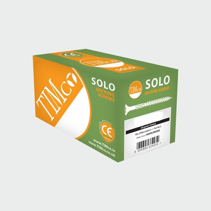 TIMco 4.5 x 60 Solo Green Countersunk Decking Screw Qty 200 Price Comparisons | Compare The Build