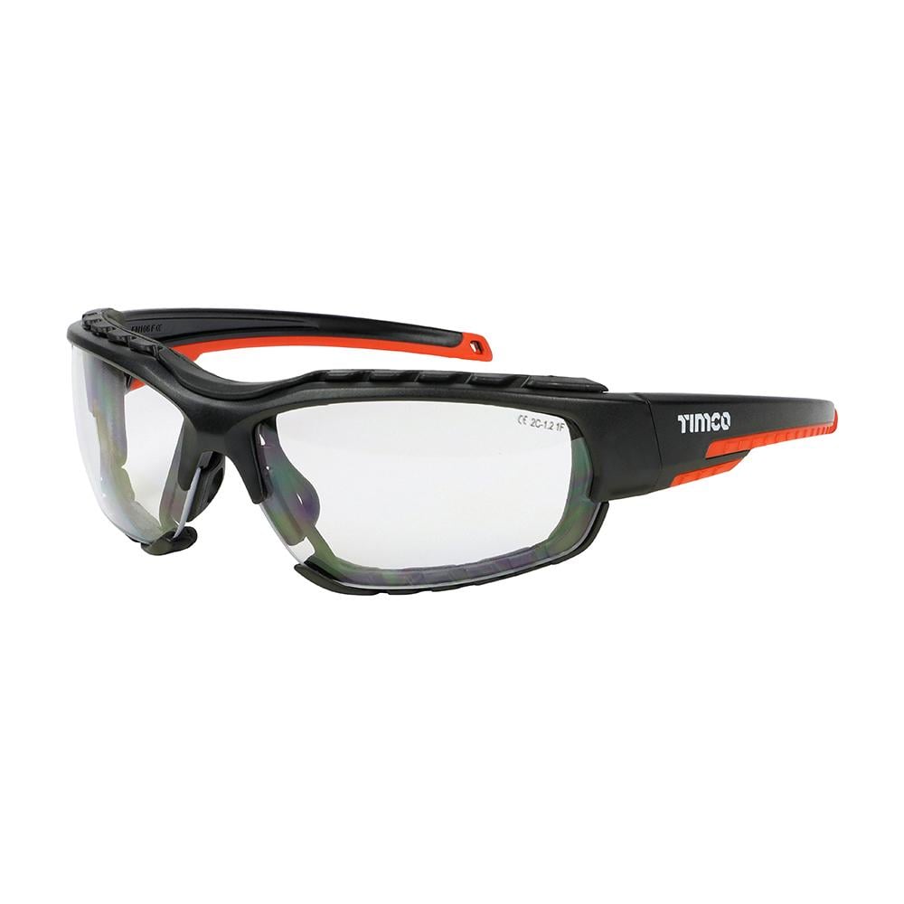 TIMCo Sport Safety Glasses Clear With Foam Dust Guard One Size Price Comparisons | Compare The Build