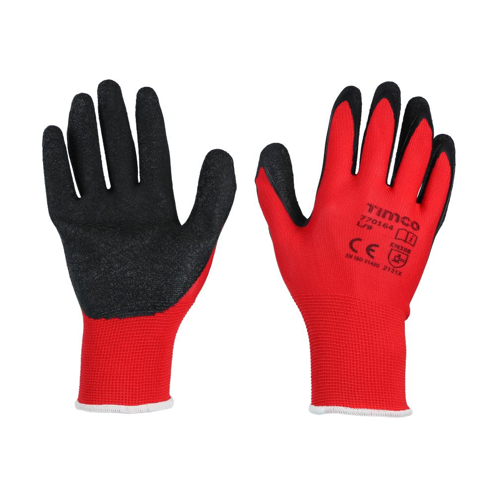 TIMCo Light Grip Gloves Crinkle Latex Coated Polyester Size Large Price Comparisons | Compare The Build