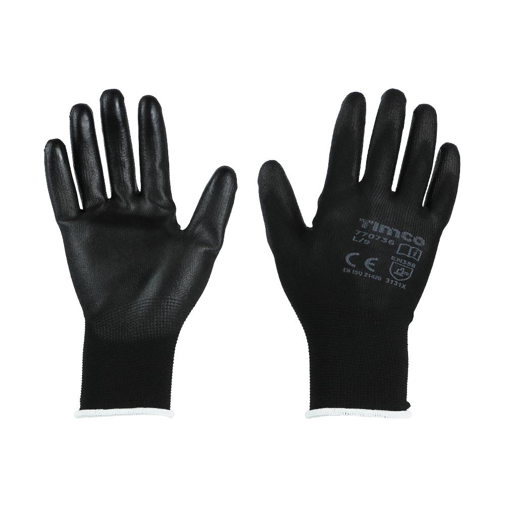 TIMCo Durable Grip Gloves PU Coated Polyester Size Large Price Comparisons | Compare The Build