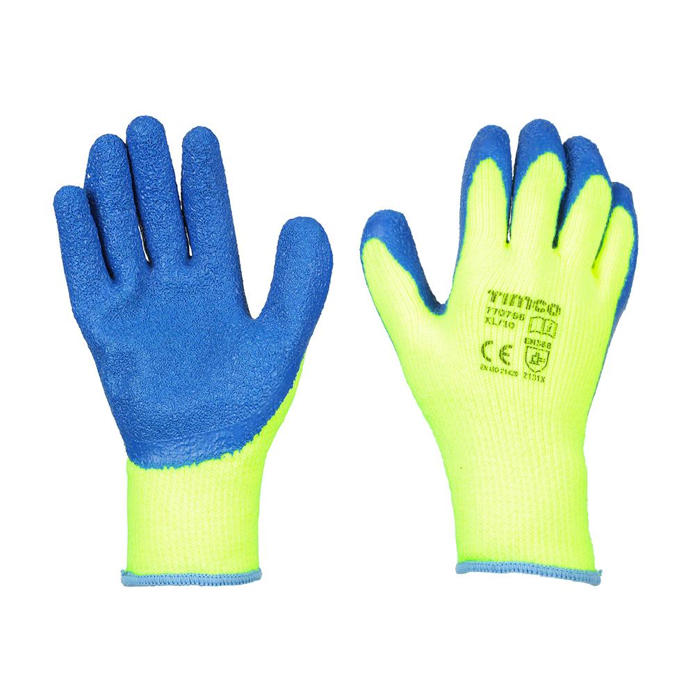 TIMCo Warm Grip Gloves Crinkle Latex Coated Polyester Size X Large Price Comparisons | Compare The Build