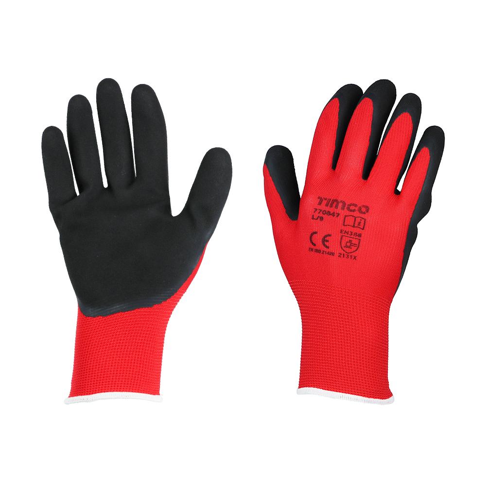 TIMCo Toughlight Grip Gloves Sandy Latex Coated Polyester Size Large Price Comparisons | Compare The Build