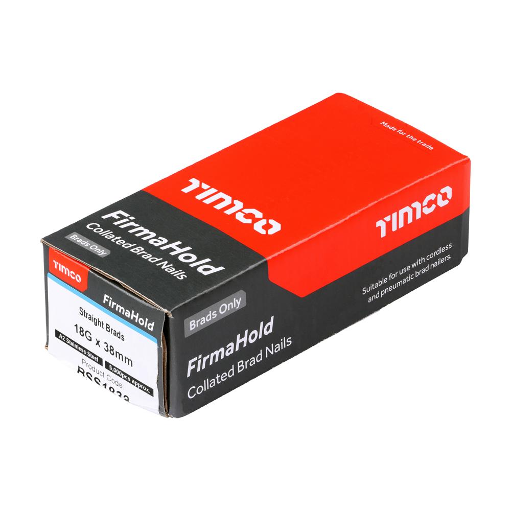 TIMco FirmaHold Straight 18 Gauge x 50mm Stainless Steel Brads Qty 5000 Price Comparisons | Compare The Build