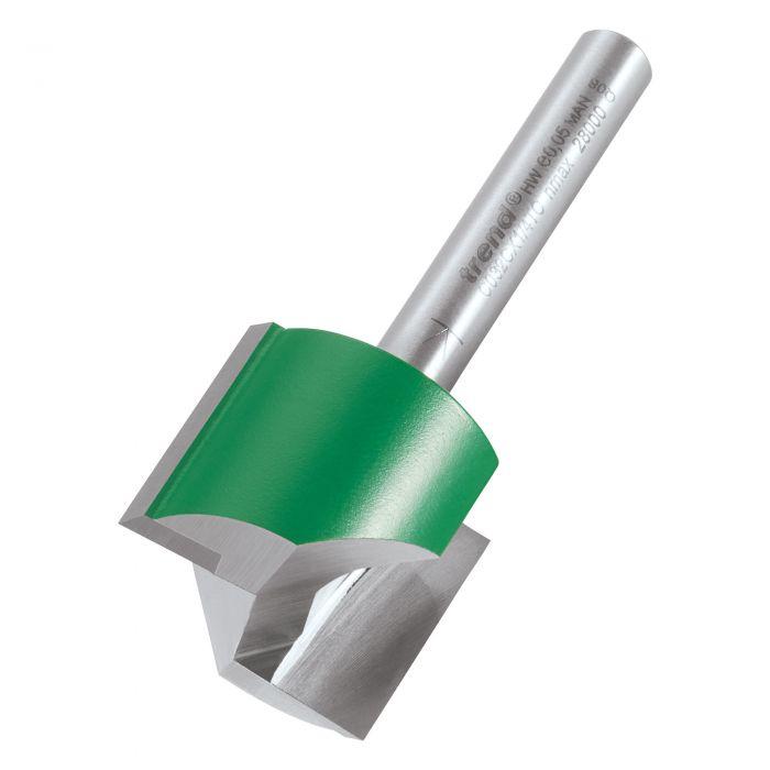 Trend C032CX1/4TC Trend CraftPro 1/4in Shank Two Flute Straight Router Cutter Bit 24mm dia x 19mm Price Comparisons | Compare The Build