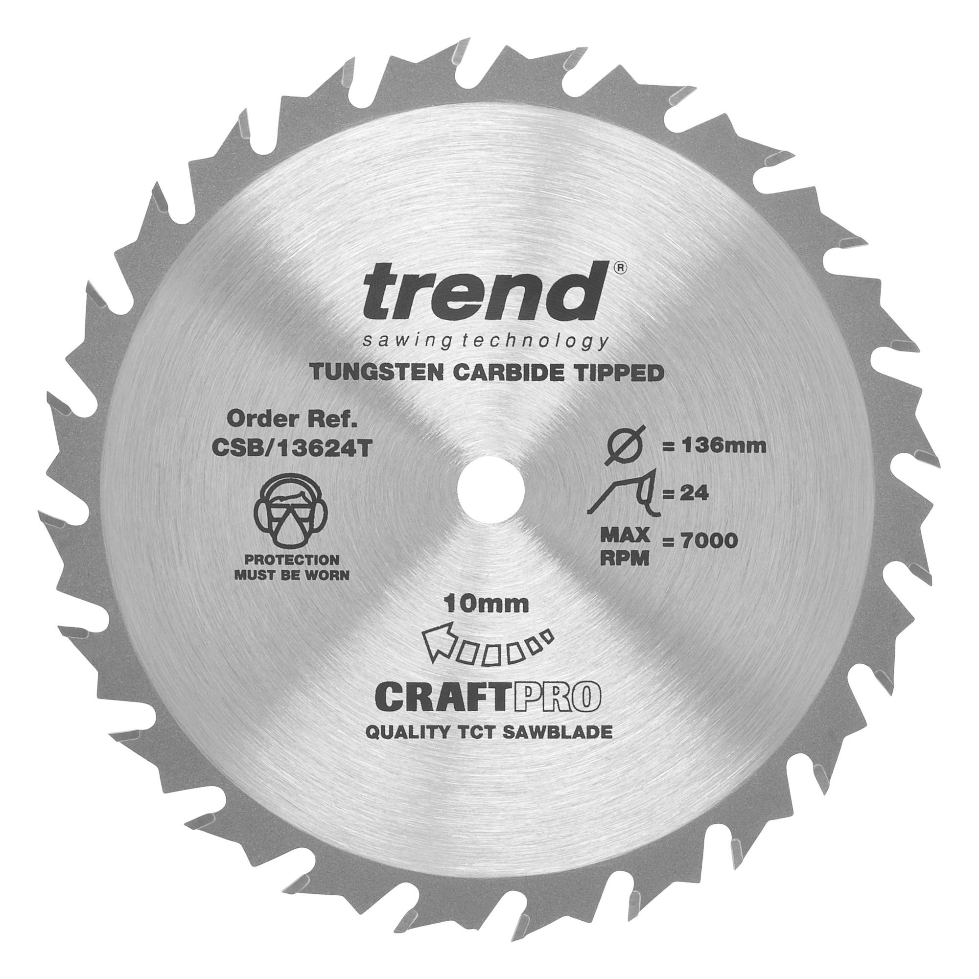 TREND CSB/13624T Craft Saw Blade 136mm x 24T x 10mm Thin Price Comparisons | Compare The Build