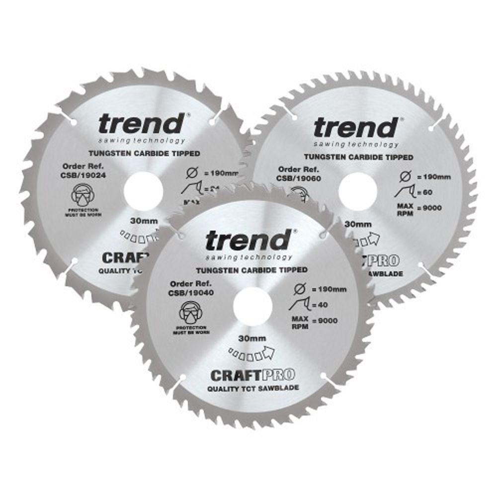 Trend CSB/190/3PK 190mm Craft Saw Blade Triple Pack Price Comparisons | Compare The Build