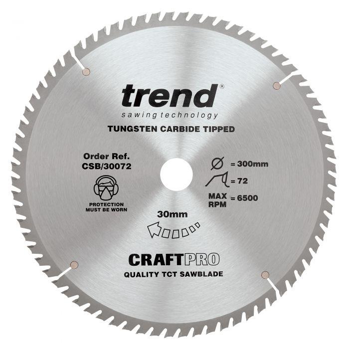 Trend CSB/30072 Craft Saw Blade 300mm x 72T x 30mm Price Comparisons | Compare The Build