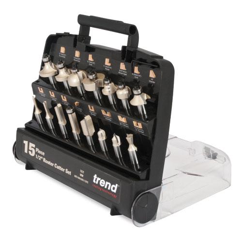 TREND SET/SS15X1/2TC 15 Piece 1/2in Router Cutter Starter Set Price Comparisons | Compare The Build