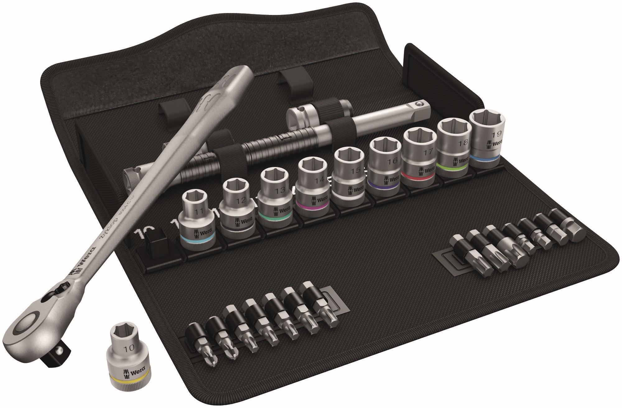 Wera 8100 SC 8 Zyklop Switch Slim 1/2" Ratchet, Metric Socket & Bit 28 Piece Set Price Comparisons | Compare The Build