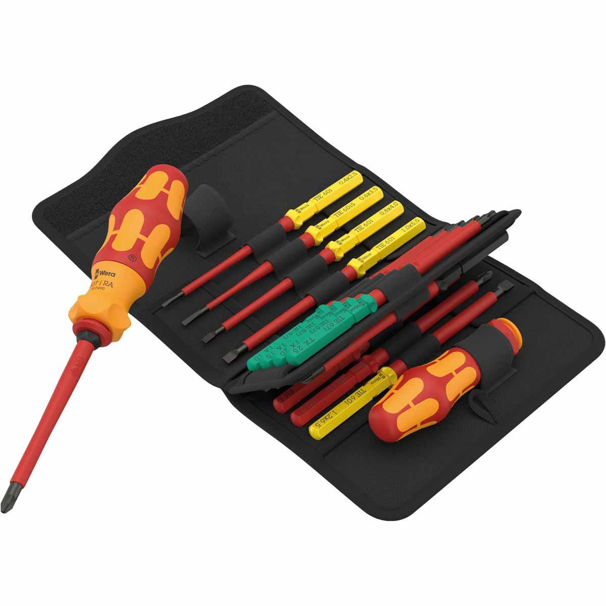 Wera 05006618001 Kraftform Kompakt VDE Ratcheting Screwdriver 17 Pieces Set