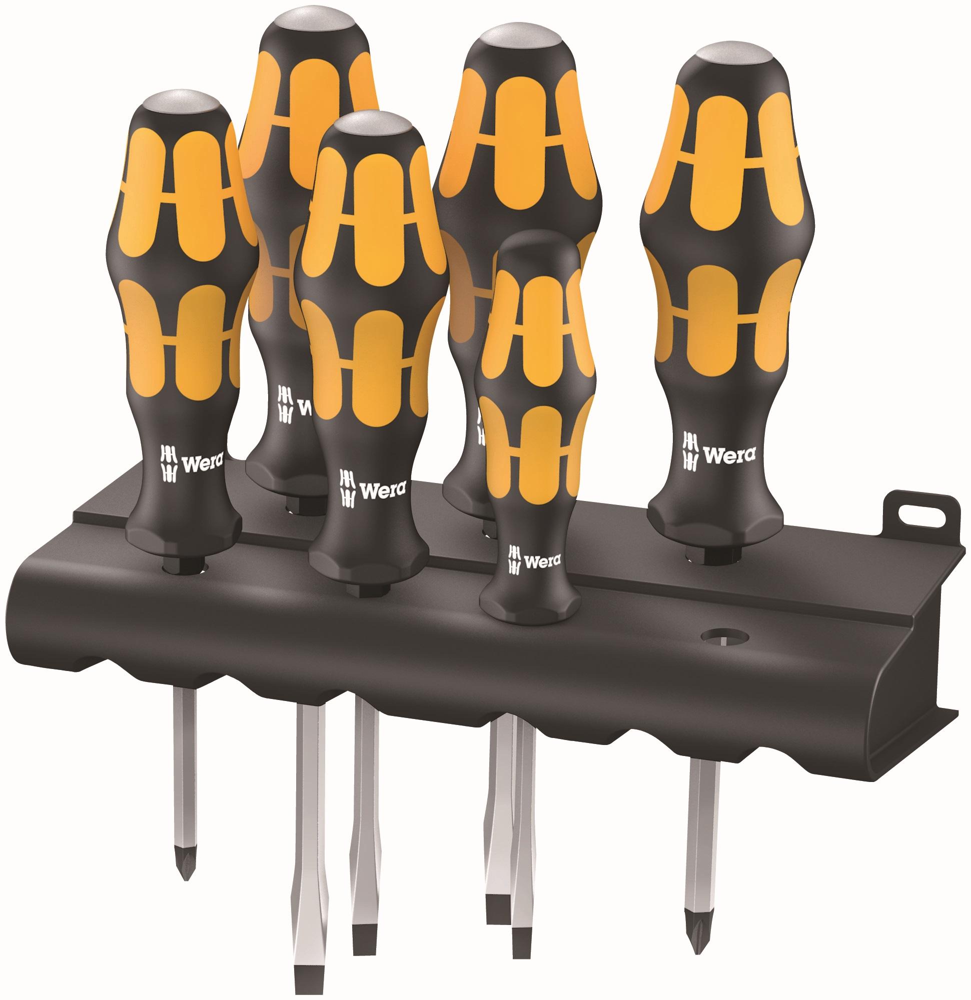 Wera 932/6 6 Piece Kraftform Plus Chiseldriver Set With Rack Price Comparisons | Compare The Build