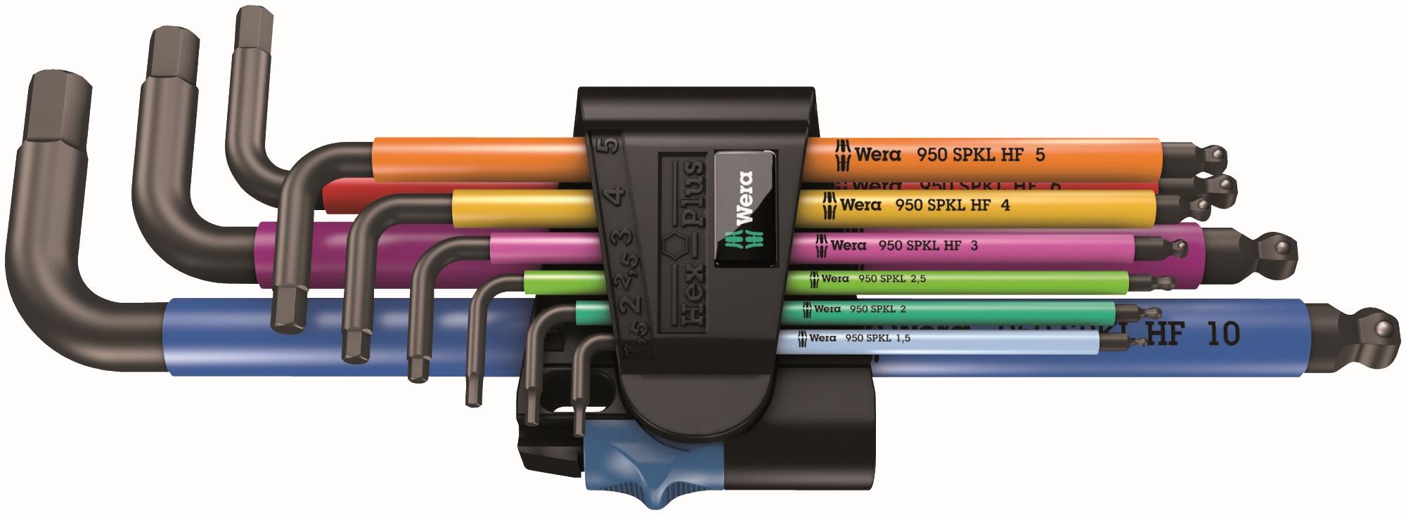 Wera 950/9 Hex-Plus Multicolour HF 1 L-key BlackLaser Metric 9 Piece Set With Holding Function Price Comparisons | Compare The Build