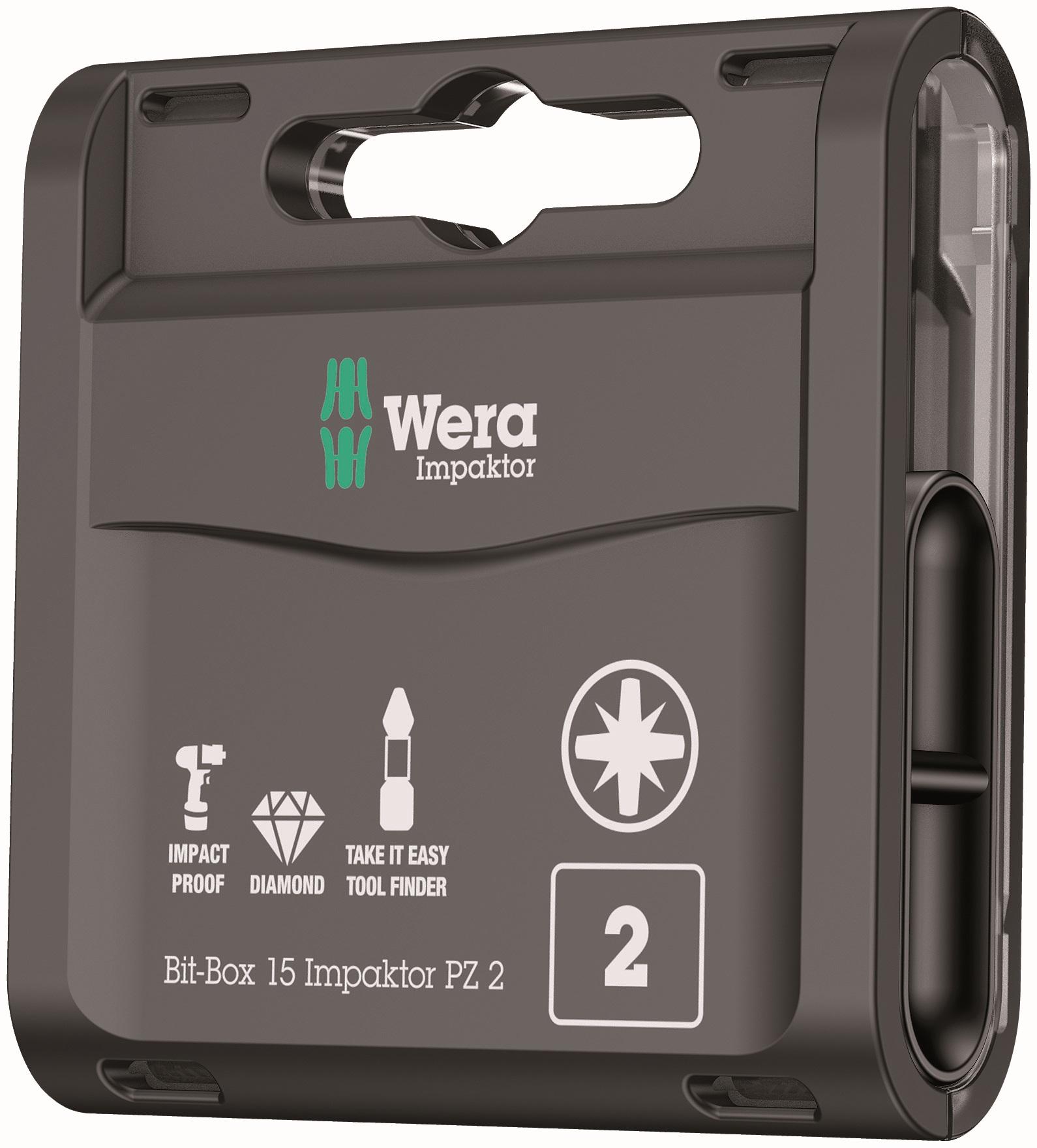 Wera Bit-Box 15 Piece Impaktor PZ2 TriTorsion Impact Bits Price Comparisons | Compare The Build