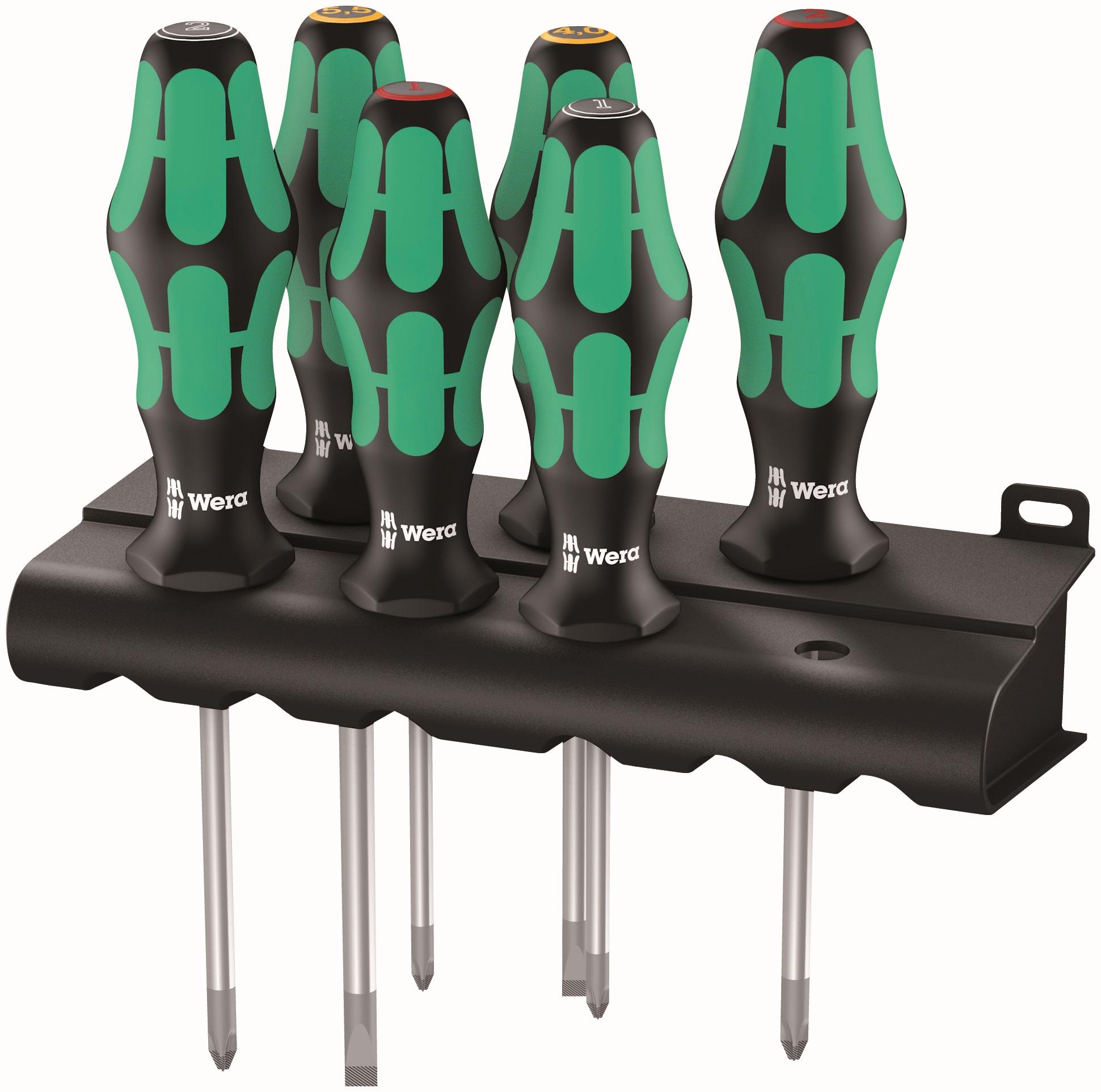 Wera 335/350/355/6 6 Piece Kraftform Screwdriver Set & Rack Price Comparisons | Compare The Build