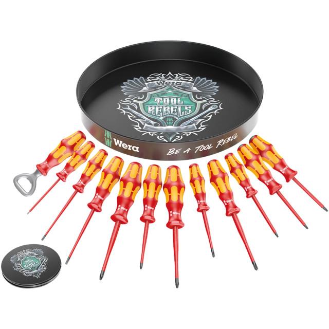 Wera 05134342001 Kraftform Round VDE Screwdriver 17 Pieces Set