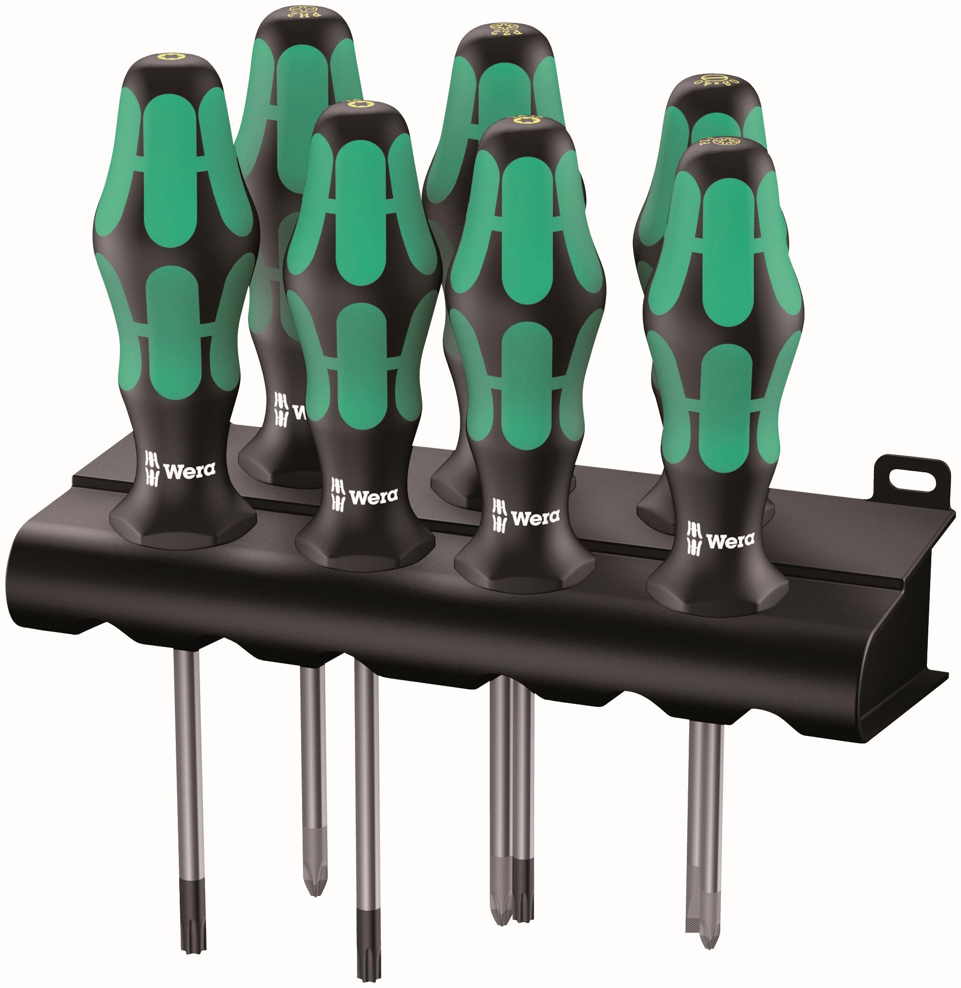 Wera 335/350/367/7 Kraftform Plus Lasertip 7 Piece Screwdriver Set With Rack Price Comparisons | Compare The Build