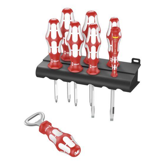 Wera Kraftform Sports Edition Wales Screwdriver Set Bottle Opener & Rack 8 Pieces Price Comparisons | Compare The Build