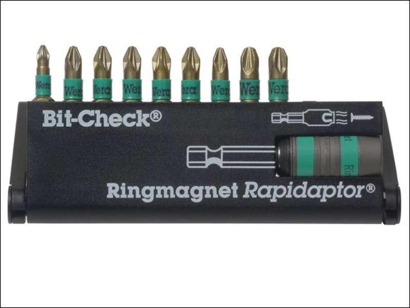 WERA Rapidaptor Screwdriver Bit Set Extra Tough 10pc Pozi Price Comparisons | Compare The Build