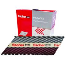 Fischer 1st Fix Collated Ring & Smooth Shank Galv Nails No Gas