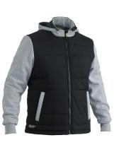 Bisley Workwear Flex & Move Hooded Puffer Jacket Black Bisley Workwear Flex & Move Hooded Puffer Jacket Black