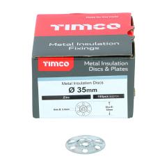 Timco Metal Insulation Discs Zinc