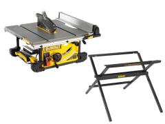 DeWALT DWE7492 250mm Table Saw With DWE74912 Scissor Leg Stand
