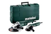 Metabo Angle Grinder Combo Set WP 2200-230 & W 750-115 In Carry Case