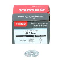 Timco Metal Insulation Discs Zinc