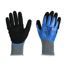 TIMCo Waterproof Grip Gloves Sandy Nitrile Foam Coated Polyester TIMCo Waterproof Grip Gloves Sandy Nitrile Foam Coated Polyester