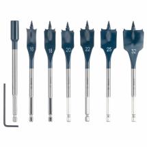 Bosch 2608587009 SelfCut Flat Drill Bit 7 Pc Set With 152mm Extension