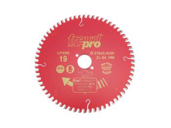 FREUD PRO LP40M 019 TCT Circular Saw Blade - 216mm x 30mm - 64T FREUD PRO LP40M 019 TCT Circular Saw Blade - 216mm x 30mm - 64T