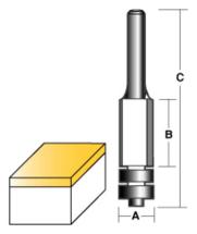 CARBITOOL FLUSH TRIM 1/2inch W/BEARINGS 1/2inch SHANK CARBITOOL FLUSH TRIM 1/2inch W/BEARINGS 1/2inch SHANK