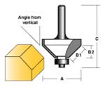 CARBITOOL CHAMFER ROUTER BIT 45 DEG W/BEARING 1/4" SHANK CARBITOOL CHAMFER ROUTER BIT 45 DEG W/BEARING 1/4" SHANK