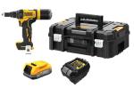 DeWALT DCF403E1T-GB 18v XR 3/16"(4.8mm) Riveter with Powerstack Battery DeWALT DCF403E1T-GB 18v XR 3/16"(4.8mm) Riveter with Powerstack Battery